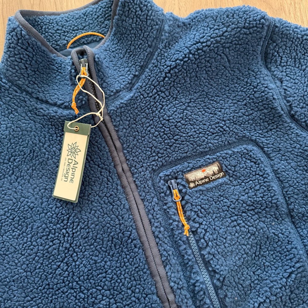 Alpine Design Navy Fleece Jacket - Picture 3 of 7